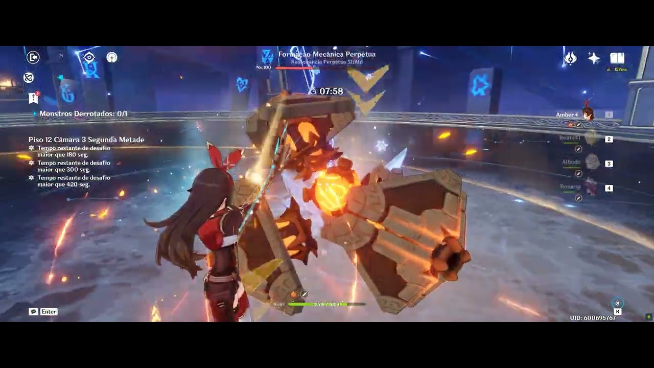 Genshin Impact Amber C0 Charged Shot Abyss 2 7 12 3 2 YouTube