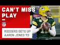 Aaron Rodgers POWERS Packers Downfield to Set Up Aaron Jones TD in Opening Drive