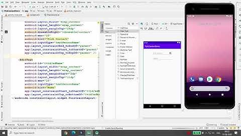 Pick Contact or Contact Chooser App to load contact and name into editText - Android Kotlin