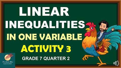 Solving Linear Inequalities in One Variable Using API and MPI || Grade 7 Quarter 2 || Activity 3
