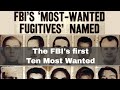 14th March 1950: The FBI first publishes its list of Ten Most Wanted Fugitives