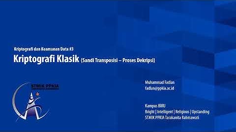 #3 Kriptografi - Dekripsi Cipher Transposisi (Rail Fence | Route | Kolom | Myzkowski)