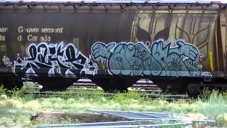 Canadian Pacific # 1, July 26 2014, West Alyth,Calgary,Grain Train