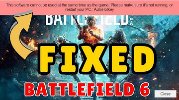 software kan niet tegelijkertijd met het spel Autohot-toetsfout Battlefield 6 worden gebruikt
