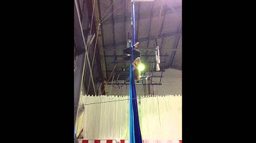Aerial Silk: Straddle Slides (Two Versions)