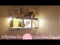 DIY Dollar Tree 3 Glass Door Wall Cabinet - Display Case Mirrors & Lighting - DIY Storage Home Decor