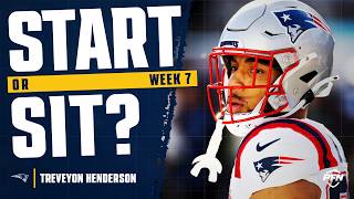 Week 7 TreVeyon Henderson Fantasy Start or Sit 2026
