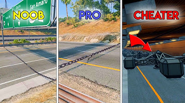 NOOB vs PRO vs CHEATER in BEAMNG DRIVE!