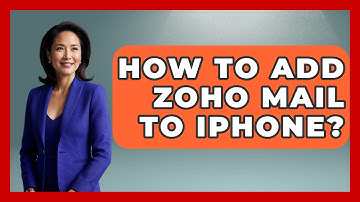 How To Add Zoho Mail To iPhone? - TheEmailToolbox.com
