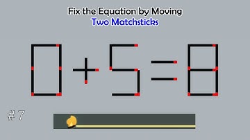 Matchstick Studio #  | Fix the math equation by moving one or two matchsticks |Logic puzzles