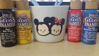 Diy Mug Painting 4 Tsum Tsum Mickey & Minnie