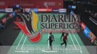 BADMINTON 2017 DJARUM SUPERLIGA  Anthony Sinisuka Ginting vs Du Yu Hang