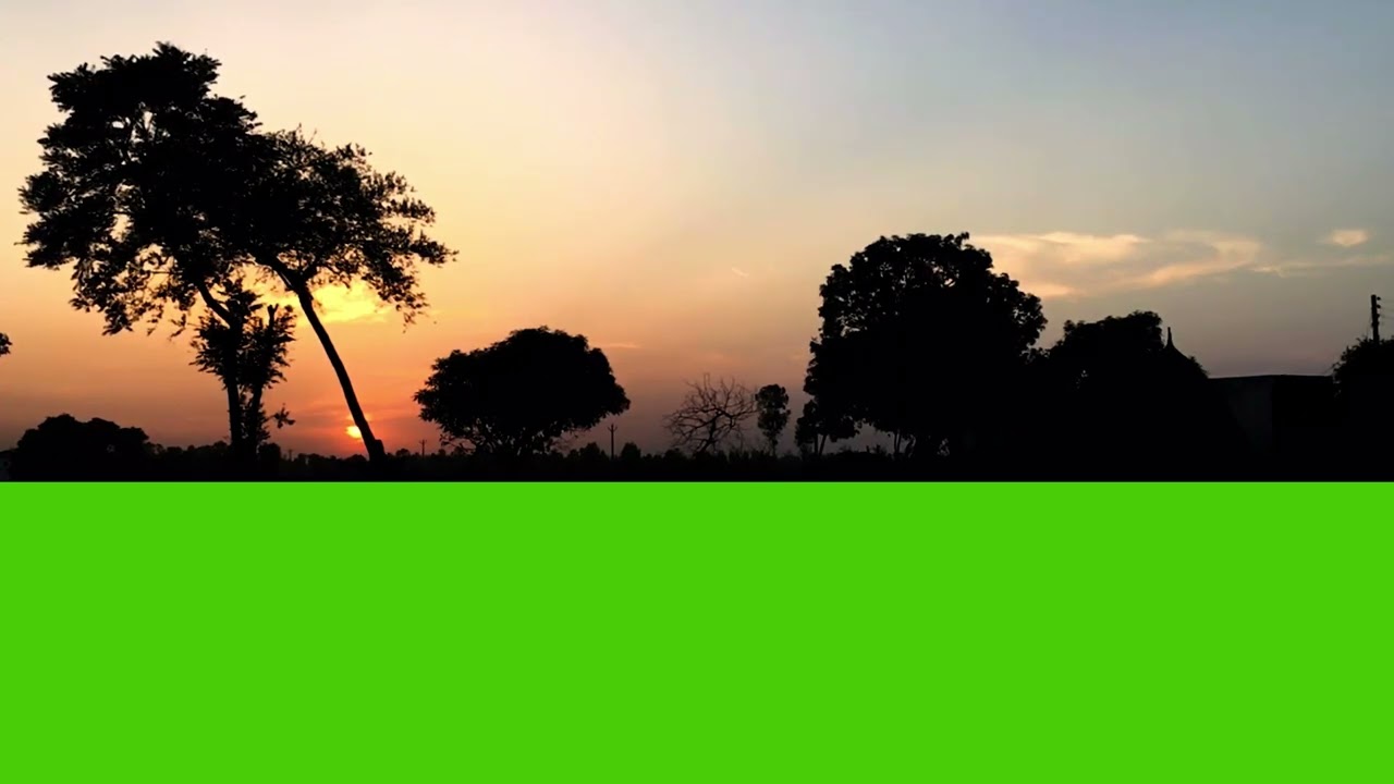 sunrise green screen video, beautiful morning green screen video