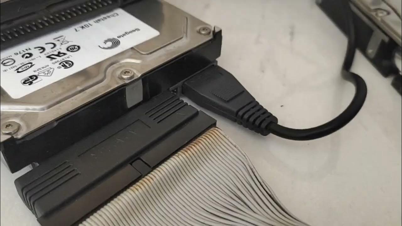 Adaptec USB to SCSI tested with 50 68 80pin hard disk in 2022 YouTube