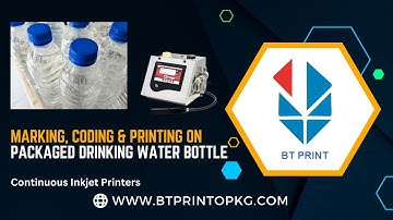 High-Speed Coding on Packaged Drinking Water Bottles | Citronix CIJ Printer by BT Print