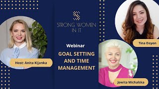 Goal setting and time management - webinar Strong Women in IT!