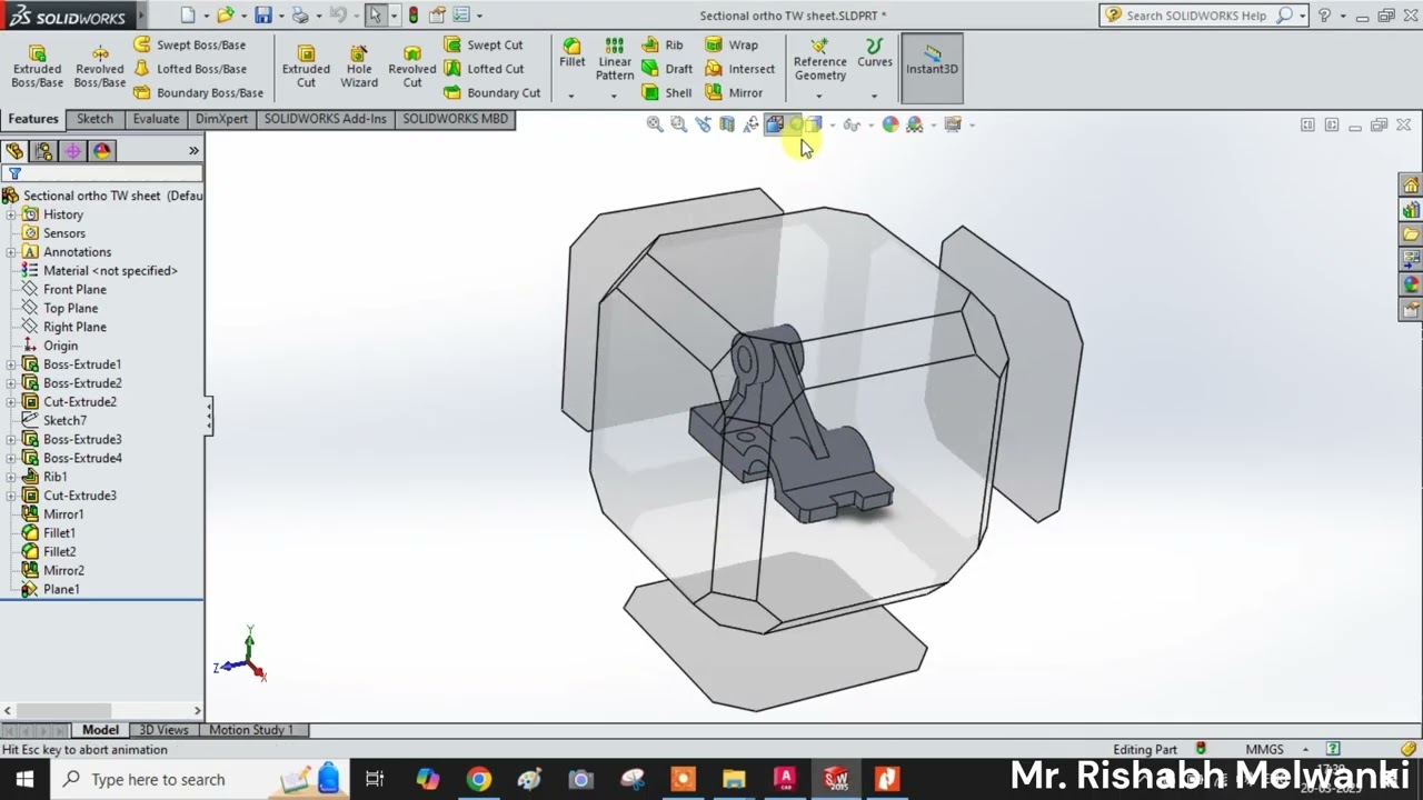 Right hand side view of Q1 of sectional ortho topic (part 4)