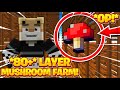 So I built an 80+ LAYER MUSHROOM FARM that covers my WHOLE ISLAND!! -- Hypixel Skyblock