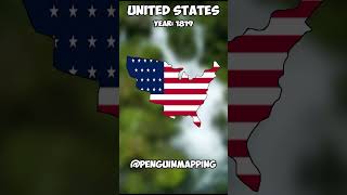History of United States map #mapping #flagmaps #geographythroughmaps