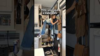 The walll are thin that’s for sure😭#trailerpark #rvpark #rv #rvfulltime #rvliving