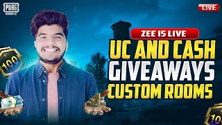 pubg mobile live uc custom rooms uc giveaway rooms  #zeeisLive #pubgmobile#gaminG #roadto30k