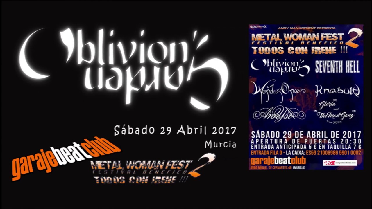 oblivion's garden (live ii metal woman fest, 29-04-2017) - youtube oblivion's garden (live ii metal woman fest, 29-04-2017) - youtube