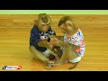 Funny Monkey Kako With Baby Luna Playing Together On Floor