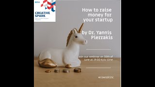 "How to raise money for your startup" webinar by Yannis Pierrakis screenshot 2