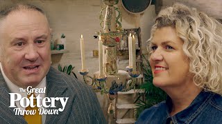 Donna transforms a BAG OF MUD into a chandelier centrepiece | The Great Pottery Throw Down