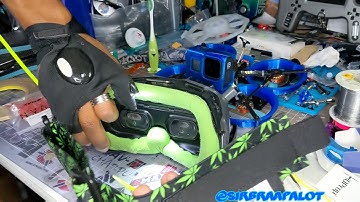 Replacing stock dji fpv goggle straps with  Fatshark FATstraps 😈