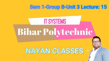 Bihar polytechnic first semester / it systems