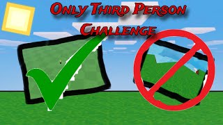 Only Using Third Person Challenge In Roblox Bedwars