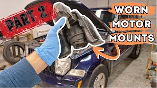 How to replace a bad engine mount or transmission mount (2016 Jeep Renegade motor mount replacement)