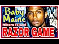 RIKERS ISLAND BABY MAINE (HARLEM) SLASHED "O.P." FACE IN BARBER CHAIR