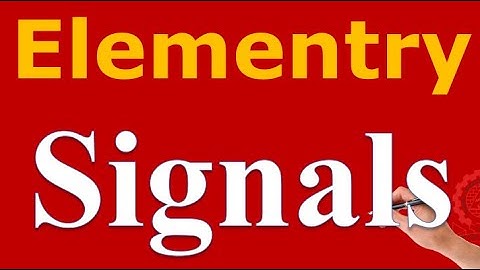 L102 Elementry Signals, Basic Signals, Impulse signal, KEC 403 Signal Systems #AKTU #GATE #EC