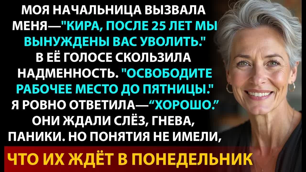 Босс уволил меня после 25 лет… А через 3 месяца без меня их бизнес развалился