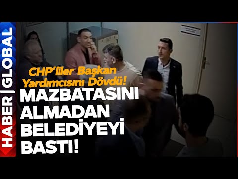 CHP'liler Mazbatayı Almadan İstanbul'da Belediye Binasını Bastı! Başkan Yardımcısını Dövdü!