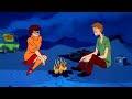 Shaggy velma scooby doo beach campfire ambience  waves and fire sounds old radio music 2hr