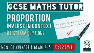 Inverse Proportion for Paper 1 Non Calculator | Crossover GCSE Maths 14th May 2026 | REVISE9