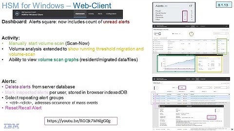 IBM Spectrum Protect HSM for Windows 8.1.13 Web Client updates – Demo