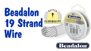 Beadalon Gold Color .024/" Bead Stringing Wire 19 Strand Flex Wire 30ft