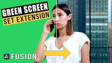 Create a green screen set extension - Davinci Resolve Fusion