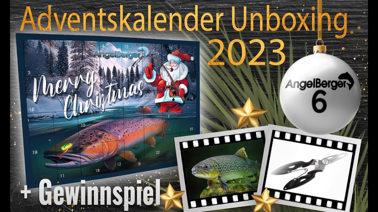 Angel Adventskalender 2025 Für Männer - 24 Tage Köder Überraschungen Für Fischer