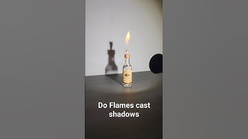 Do Flames cast shadows #science #fire #flame #shadow