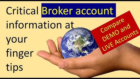 Free Downloadable Forex tool to compare Broker Demo,  Live trading and  Different broker accounts.