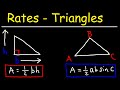 Related Rates - Area of a Triangle
