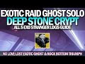 How To Get Exotic Raid Ghost Shell Completely Solo - Deep Stone Crypt (All 3 Characters) [Destiny 2]