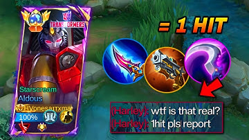 ALDOUS 1HIT FULL PENETRATION DAMAGE BUILD IN EXP LANE 2025!!! (SUPER 100% BROKEN🔥)