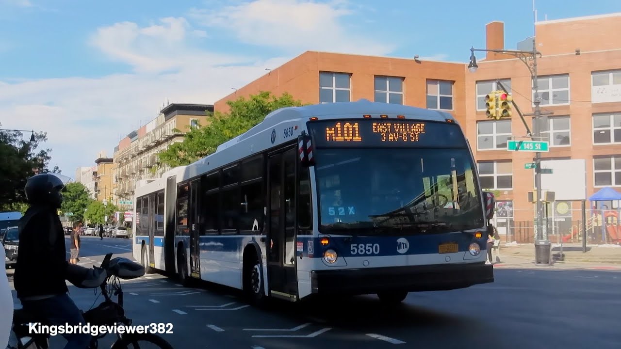 MTA New York City Bus: 2011 Nova Bus LFS Articulated 5850 on the M101 ...