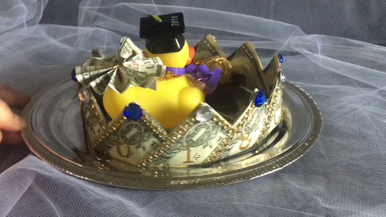 Graduation money crown moving up lei with takis 